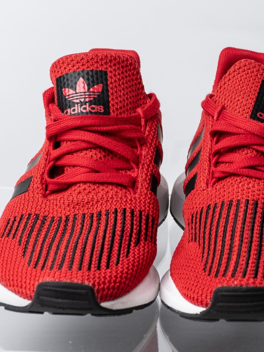 Adidas Red & Black with white sole size 7